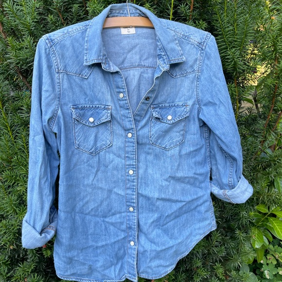 Gap pearl button snap cotton shirt - Picture 3 of 6